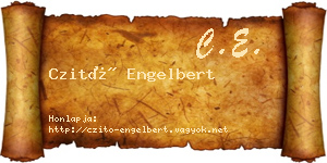 Czitó Engelbert névjegykártya